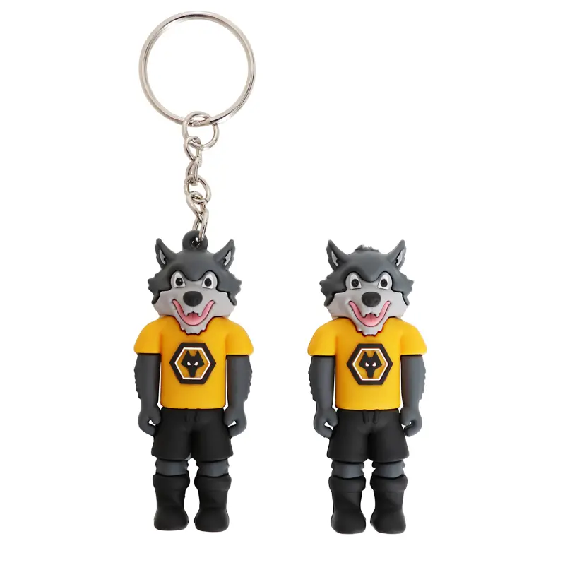 Wolverhampton Wanderers Shirt Store | Wolfie Magnet & Keyring Set Collection Wolverhampton Wanderers Official Gear